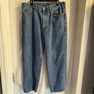 Levis 550 Jeans Mens 38 X 30 Relaxed Fit‎ Medium Wash Blue Denim Workwear Y2K